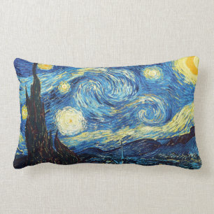 Vincent van Gogh- starry night Lumbar Cushion