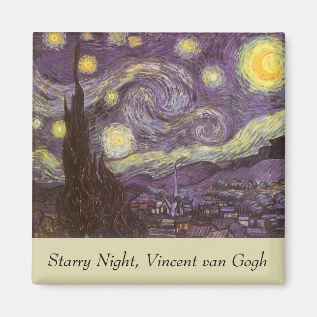 Vincent van Gogh - Starry Night Magnet (Front)