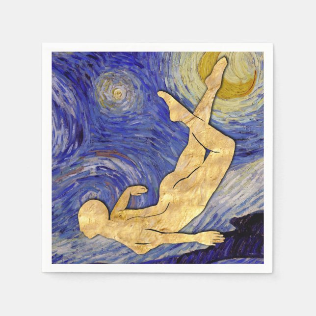 Vincent Van Gogh Starry Night Napkin (Front)