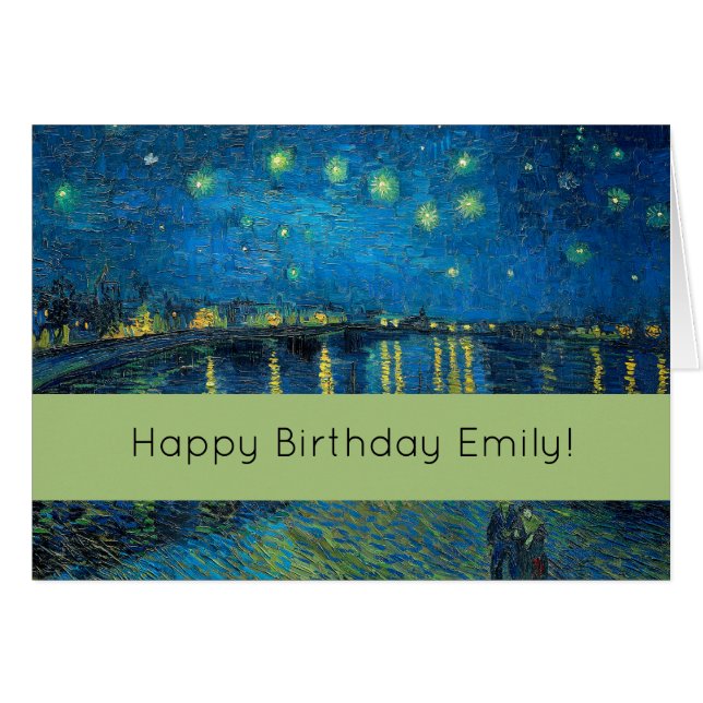 Vincent Van Gogh Starry Night Over the Rhone (Front Horizontal)