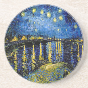 Vincent Van Gogh Starry Night Over The Rhone 1888 Coaster