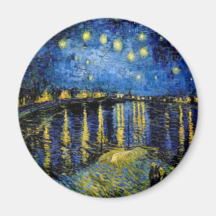 Vincent Van Gogh Starry Night Over The Rhone 1888 Magnet