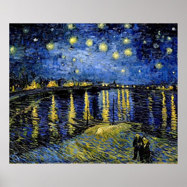 Vincent Van Gogh Starry Night Over The Rhone 1888 Poster (Front)