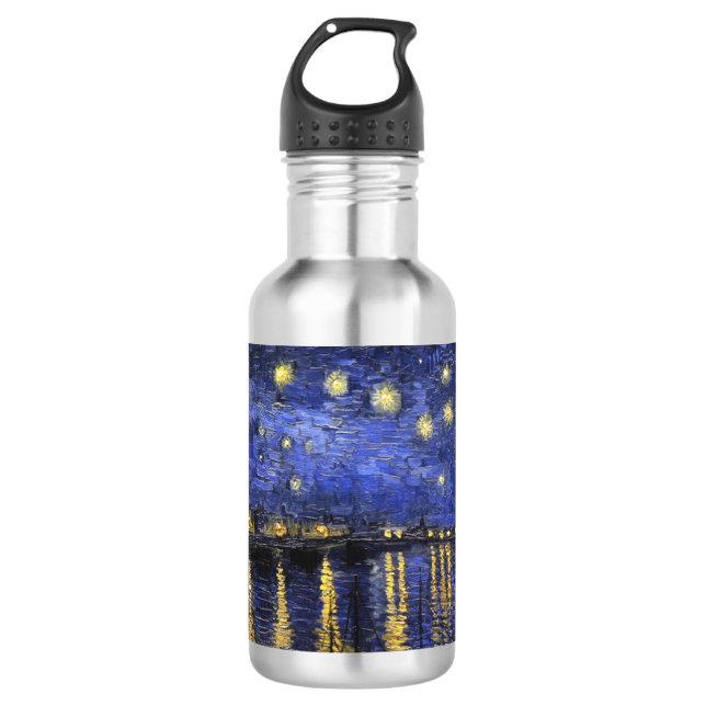 Vincent Van Gogh Starry Night Over The Rhone 532 Ml Water Bottle (Front)