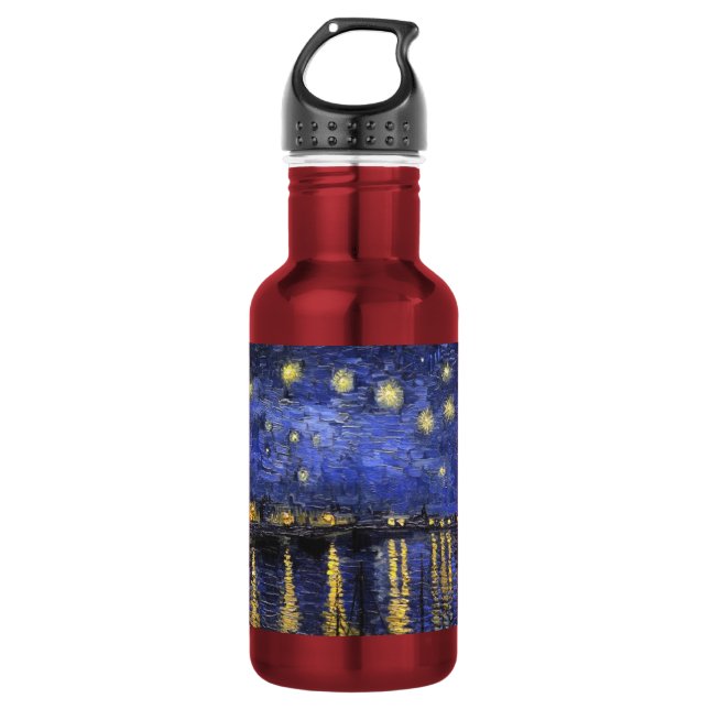 Vincent Van Gogh Starry Night Over The Rhone 532 Ml Water Bottle (Front)