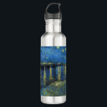 Vincent van Gogh - Starry Night Over the Rhone 710 Ml Water Bottle<br><div class="desc">Starry Night Over the Rhone / Nuit etoilee sur le Rhone - Vincent van Gogh,  Oil on Canvas,  1888,  Arles</div>