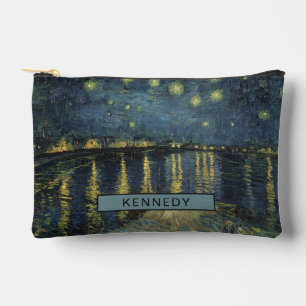 Vincent van Gogh Starry Night Over the Rhone Accessory Pouch