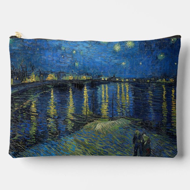 Vincent van Gogh - Starry Night Over the Rhone Accessory Pouch (Front)