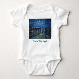 Vincent van Gogh - Starry Night Over the Rhone Baby Bodysuit