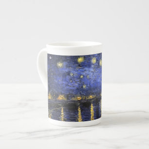 Vincent Van Gogh Starry Night Over The Rhone Bone China Mug