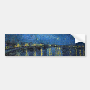 Vincent van Gogh - Starry Night Over the Rhone Bumper Sticker