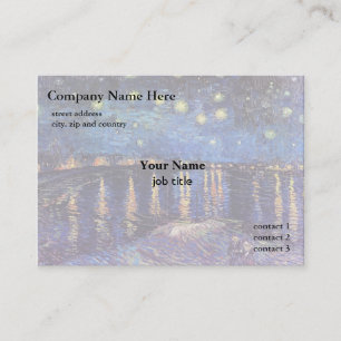 Vincent van Gogh, Starry Night over the Rhone Business Card