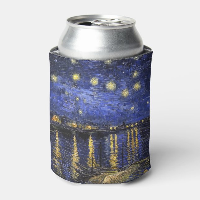 Vincent Van Gogh Starry Night Over The Rhone Can Cooler (Can Front)