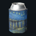 Vincent van Gogh - Starry Night Over the Rhone Can Cooler<br><div class="desc">Starry Night Over the Rhone / Nuit etoilee sur le Rhone - Vincent van Gogh,  Oil on Canvas,  1888,  Arles</div>
