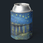 Vincent van Gogh - Starry Night Over the Rhone Can Cooler<br><div class="desc">Starry Night Over the Rhone / Nuit etoilee sur le Rhone - Vincent van Gogh,  Oil on Canvas,  1888,  Arles</div>