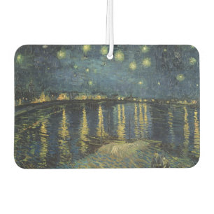 Vincent van Gogh   Starry Night Over the Rhone Car Air Freshener