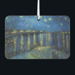 Vincent van Gogh - Starry Night Over the Rhone Car Air Freshener<br><div class="desc">Starry Night Over the Rhone / Nuit etoilee sur le Rhone - Vincent van Gogh,  Oil on Canvas,  1888,  Arles</div>