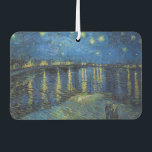 Vincent van Gogh - Starry Night Over the Rhone Car Air Freshener<br><div class="desc">Starry Night Over the Rhone / Nuit etoilee sur le Rhone - Vincent van Gogh,  Oil on Canvas,  1888,  Arles</div>