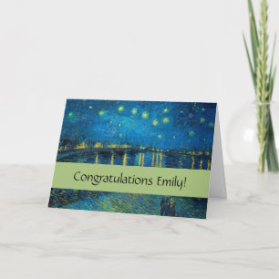 Vincent Van Gogh Starry Night Over the Rhone Card