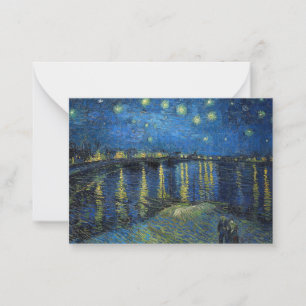 Vincent van Gogh - Starry Night Over the Rhone Card