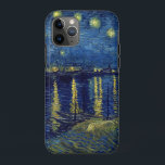 Vincent Van Gogh "Starry Night Over The Rhone" iPhone 11 Pro Case<br><div class="desc">Vincent Van Gogh's Art Work - "Starry Night Over The Rhone" is featured on this iPhone case. Beautiful night effects in this view of the Rhône in which Van Gogh marvellously transcribed the colours he perceived in the dark. Blues prevail: Prussian blue, ultramarine, and cobalt. The city gas lights glimmer...</div>