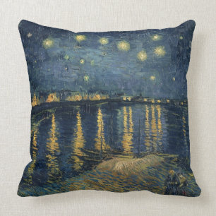 Vincent van Gogh   Starry Night Over the Rhone Cushion