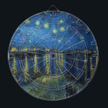 Vincent van Gogh - Starry Night Over the Rhone Dartboard<br><div class="desc">Starry Night Over the Rhone / Nuit etoilee sur le Rhone - Vincent van Gogh, Oil on Canvas, 1888, Arles</div>