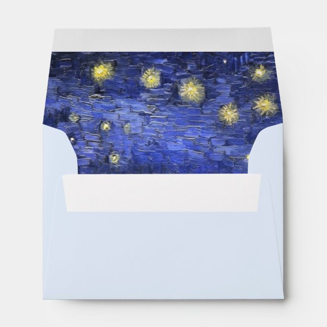 Vincent Van Gogh Starry Night Over The Rhone Envelope (Back (Bottom))