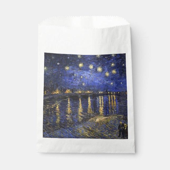 Vincent Van Gogh Starry Night Over The Rhone Favour Bag (Front)