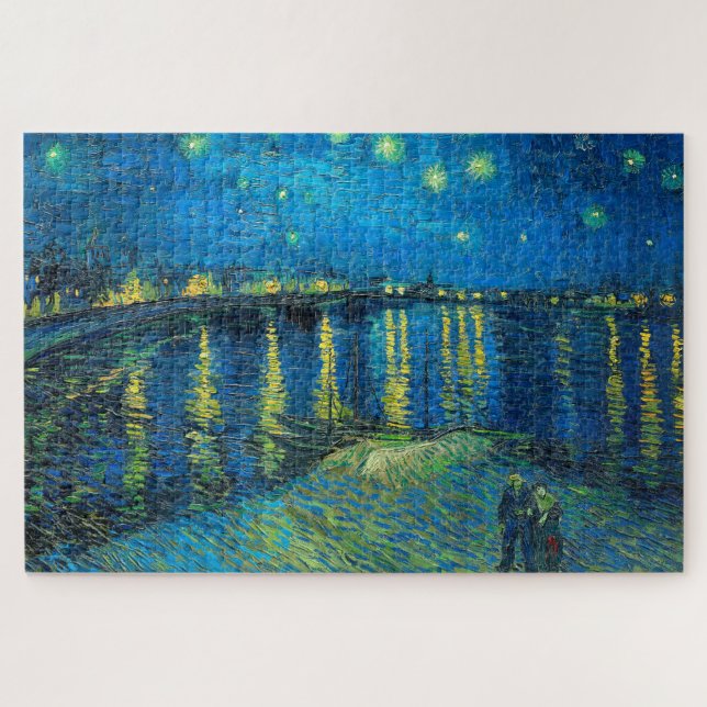 Vincent Van Gogh Starry Night Over The Rhone Jigsaw Puzzle (Horizontal)