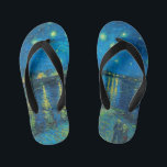 Vincent Van Gogh Starry Night Over The Rhone Kid's Thongs<br><div class="desc">Vincent Van Gogh Starry Night Over The Rhone</div>