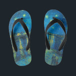 Vincent Van Gogh Starry Night Over The Rhone Kid's Thongs<br><div class="desc">Vincent Van Gogh Starry Night Over The Rhone</div>