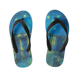 Vincent Van Gogh Starry Night Over The Rhone Kid's Thongs