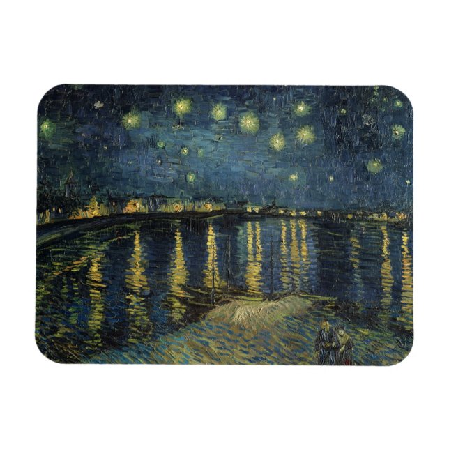 Vincent van Gogh | Starry Night Over the Rhone Magnet (Horizontal)