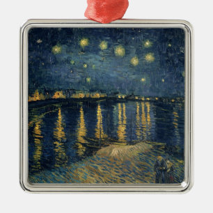 Vincent van Gogh Starry Night Over the Rhone Metal Ornament