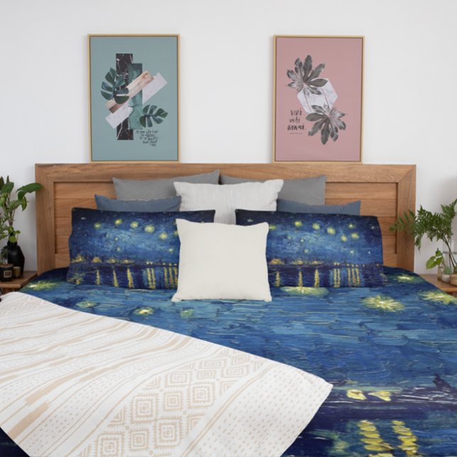 Vincent Van Gogh "Starry Night Over The Rhone" Pillowcase (Creator Uploaded)