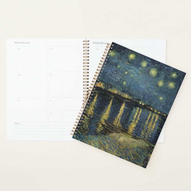 Vincent van Gogh | Starry Night Over the Rhone Planner (Display)