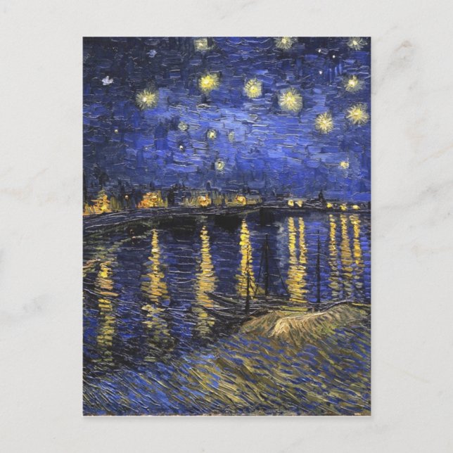 Vincent Van Gogh Starry Night Over The Rhone Postcard (Front)