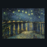 Vincent van Gogh | Starry Night Over the Rhone Poster<br><div class="desc">The Starry Night, 1888 | by Vincent van Gogh | Art Location: Musee d'Orsay, Paris, France | Dutch Artist | Image Collection Number: XIR60960</div>