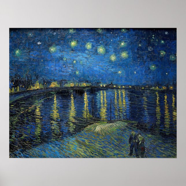 Vincent van Gogh - Starry Night Over the Rhone Poster (Front)