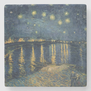 Vincent van Gogh Starry Night Over the Rhone Stone Coaster