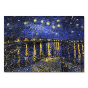 Vincent Van Gogh Starry Night Over The Rhone Table Number