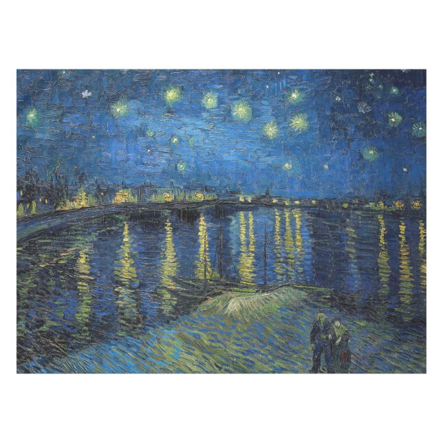 Vincent van Gogh - Starry Night Over the Rhone Tablecloth (Front (Horizontal))