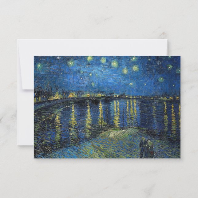 Vincent van Gogh - Starry Night Over the Rhone Thank You Card (Front)