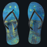 Vincent Van Gogh Starry Night Over The Rhone Thongs<br><div class="desc">Vincent Van Gogh Starry Night Over The Rhone</div>