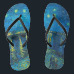 Vincent Van Gogh Starry Night Over The Rhone Thongs<br><div class="desc">Vincent Van Gogh Starry Night Over The Rhone</div>