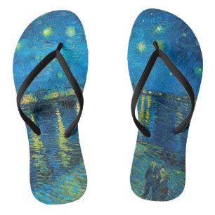Vincent Van Gogh Starry Night Over The Rhone Thongs