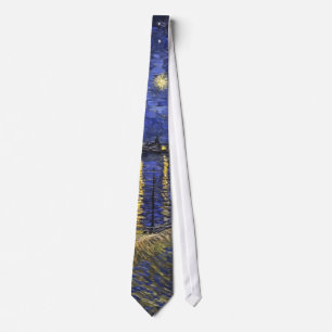 Vincent Van Gogh Starry Night Over The Rhone Tie
