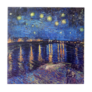 Vincent Van Gogh - Starry Night Over The Rhone Tile