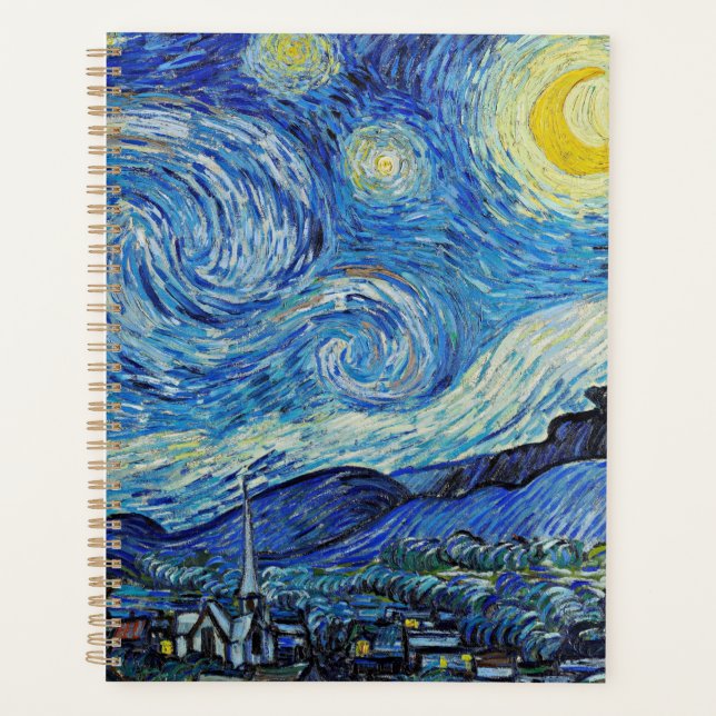 Vincent van Gogh, Starry Night Planner (Front)